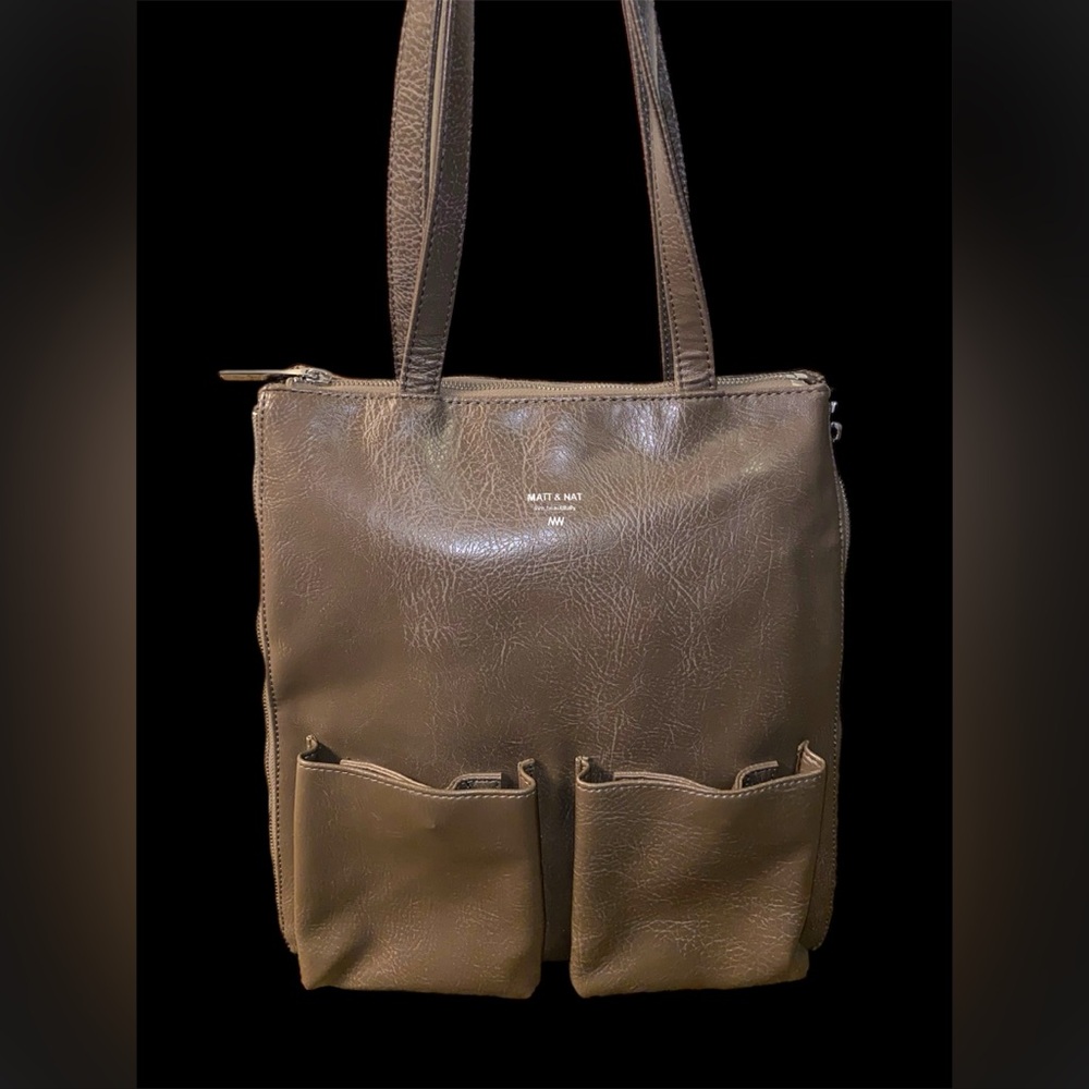 Matt & Nat Epea Tote Bag - Vegan - Taupe Color - Picture 8 of 11